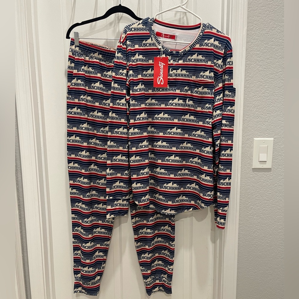Busch Beer PJ set unisex Sz M NWT